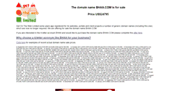 Desktop Screenshot of bhaa.com